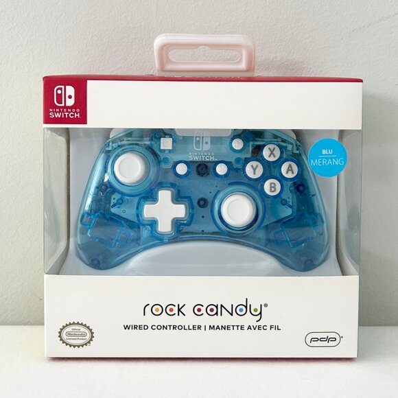 Brand New! PDP Rock Candy Wired Nintendo Switch Controller Blue Merang NIB - Picture 1 of 7